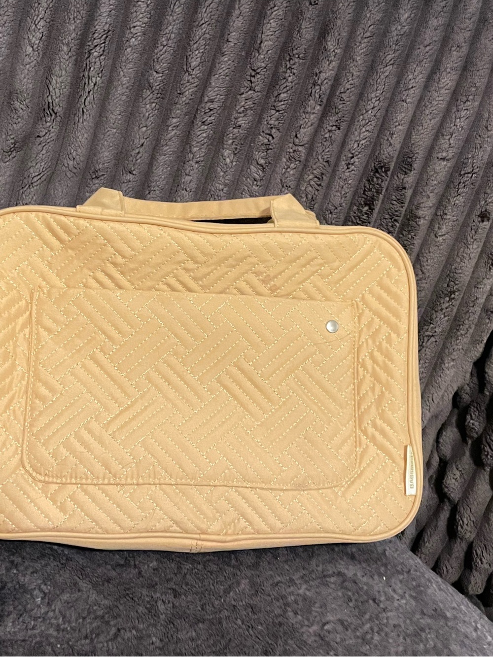 Quilted yellowTravel Carry Bag - bag smart